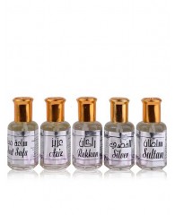 Silver Set набор масляных духов Silver Set - cpo 5x12ml - Khalis Perfumes
